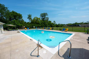 the swimming pool at our crossings apartments