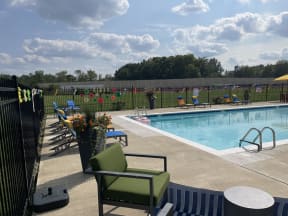 the pool at our hotel is clean and ready for guests to use