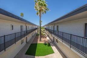 A long balcony at Icon Apartments, Tucson, 85712