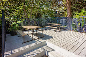 Copper Ridge Apartments in Renton, Washington Patio with Picnic Tables