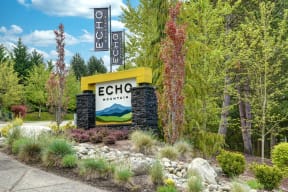 Echo Mountain Apartments Monument Sign