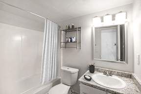 Bathroom With Bathtub at Icon Apartments, Tucson Arizona