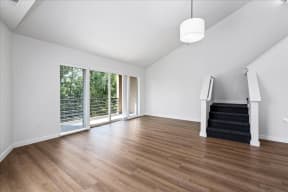 Wooden flooring apartment at River Walk Apartments, Boise, ID