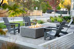 Outdoor Firepit Patio at Copestone Apartments, Idaho, 59808