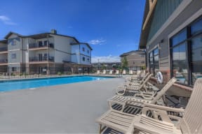 take a dip in our resort style swimming pool at InterUrban Apartments, Billings