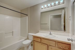 Bathroom at River Walk Apartments, Idaho