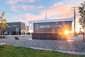 a building with a sign that reads shiloh commons at Shiloh Commons, Montana, 59102