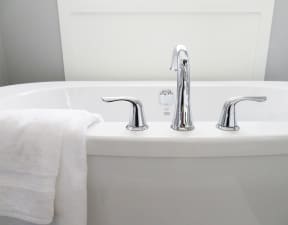 Tub and faucet