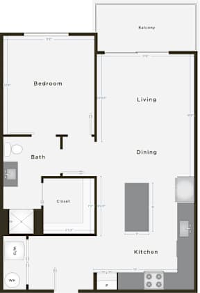 One Bedroom One Bathroom