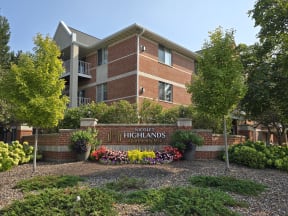 an exterior view of the highlands apartments