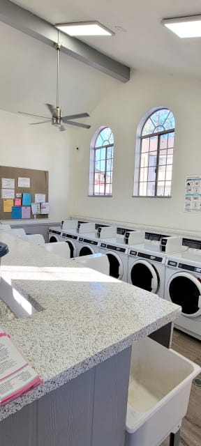 One of the on-site laundry facilities at Northwoods Apartments in Upland, California.