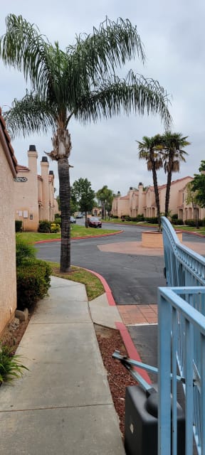 Looking into Palos Verdes Village at front gate.