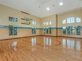 Indoor basketball court