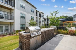 Outdoor Grill station next to the pool