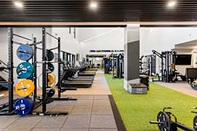 Gym with Weights at Elysium, Phoenix, Arizona