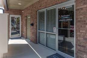 The entrance to the Backwater Delicovery Leasing Office.