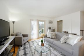 Living Room With TV at Atlantic Pointe Apartments, New Jersey, 07716