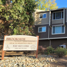 brookside senior exterior monument sign