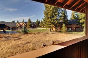 a view of the subdivision from the deck of a home