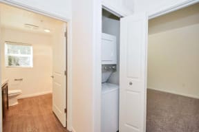 Atwater Apartments washer dryer closet