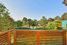 Fountain Park view of pool from balcony