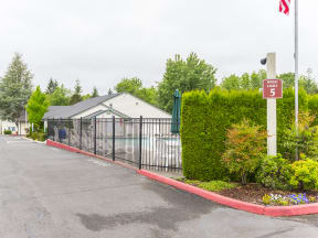 Willow Creek:  this is a photo of the entrance to the parking lot at the acadia park apartments in