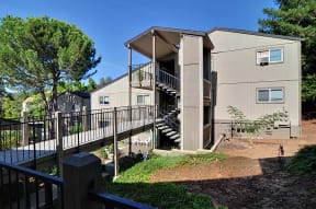 the building where the apartment is located