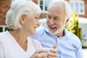 Sunrise Village Senior happy couple