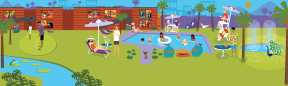 Fountain Park Spa Mural