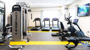 Fitness Center With Modern Equipment at 28Grand, Detroit, 48226