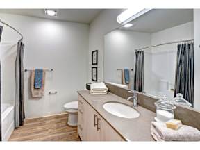 Bathroom at Ruth Court Apartments, Seattle, Washington