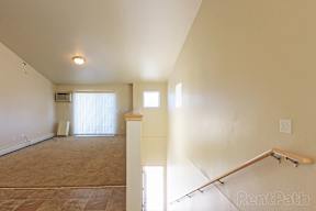 living room, stairs