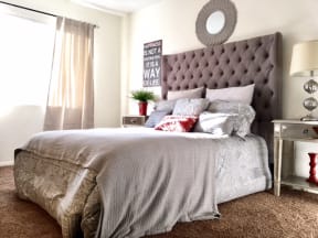 Large Master bedroom at The Oaks Apartments, Upland, CA