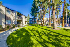 Shasta Lane Apartments Walkway