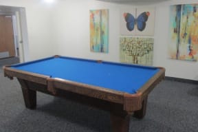 Casa Pacifica Senior Apartment Homes Lifestyle - Game Area Pool Table