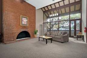 Meeting area With Fireplace at Wilbur Oaks Apartments, California, 91360
