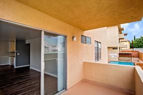 Balcony at Los Robles Apartments, California