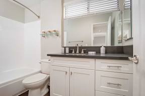 Master Bath Mirror at Los Robles Apartments, Pasadena, CA, 91101
