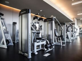 Fitness Center with brand new equipment at Catalyst, Chicago, IL,60661