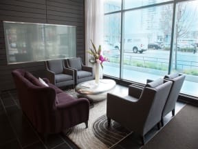 Resident Lounge with Complimentary Coffee Bar at Catalyst, Chicago, IL,60661