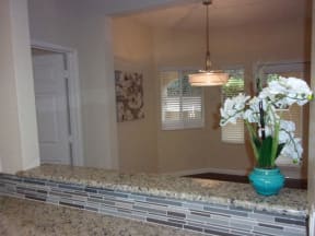 Kitchen counter l Vineyard Gate Apartments in Roseville CA