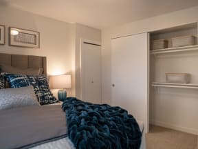 Bedroom With Closet at Edgewater Apartments, Boise