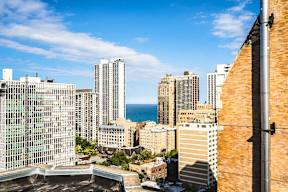 Lovely City View at 14 West Elm Apartments, Chicago, 60610
