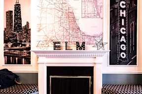 14 West Elm Lobby at 14 West Elm Apartments, Chicago, 60610