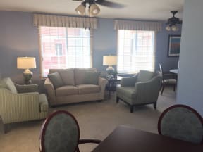 Furnished Community Rooms With Ceiling Fans at Nicolet Highlands Apartments 55+, 430 Grant Street, Wisconsin, 54115