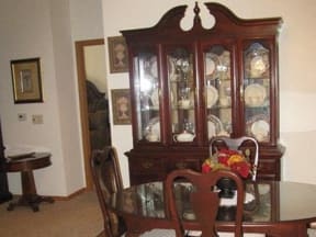 Furnished Dining room at Highlands at River Crossing Apartments , Wisconsin 54986
