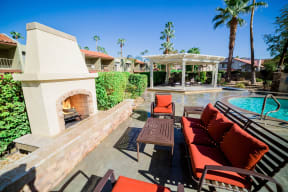 Ariana At El Paseo Lifestyle - Outdoor Lounge Area & Fireplace