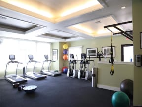 Fitness Center With Modern Equipment at Corso Apartments, Missoula, Montana
