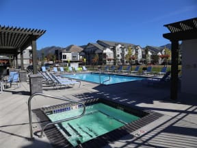 Outdoor Pool at Corso Apartments, Missoula, 59801
