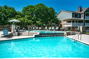resident pool in apartments near the domain